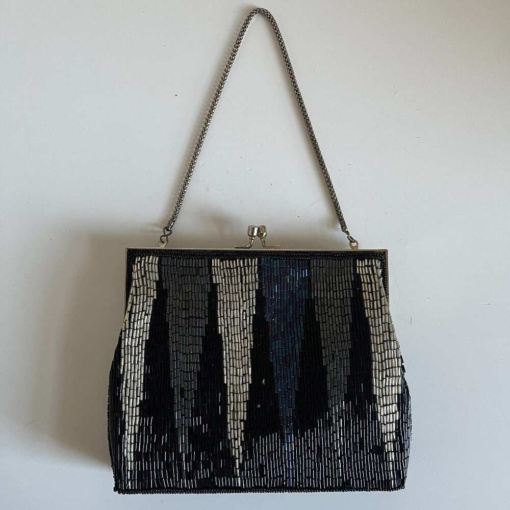 Vintage Hand beaded evening bag